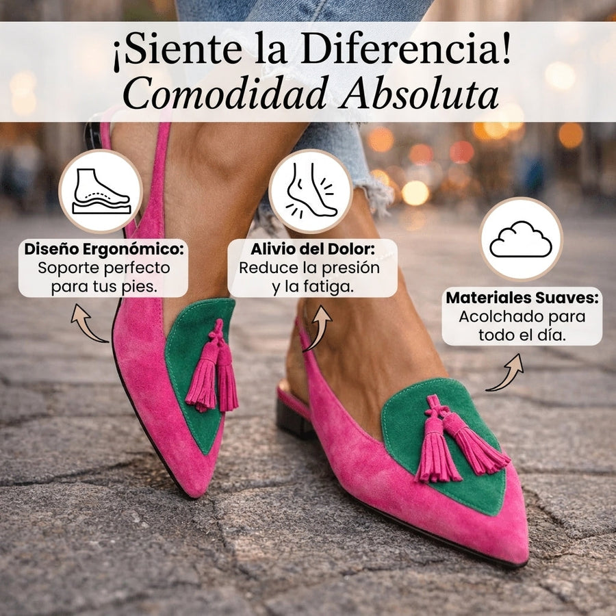 Eliza | Sandalias con tiras y pompones